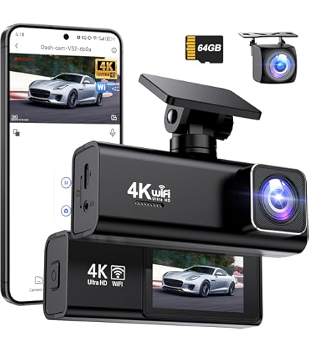 3-Kanal Dashcam - Front, Innen & Heck In 1080P