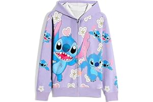 Aepotumn Hoodie Girls Kids Princess Hooded Pullover Sweatshirt Casual Coats for 7-12 Years Purple