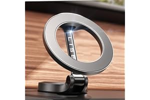 LISEN Samochodowy uchwyt na telefon komórkowy (20 x N55), najmocniejsze magnesy, kompatybilny z uchwytem samochodowym MagSafe, w pełni metalowy, magnetyczny uchwyt samochodowy na telefon komórkowy [najsilniejsza przyczepność 3M], do iPhone 14, 13, 12, Samsung itd