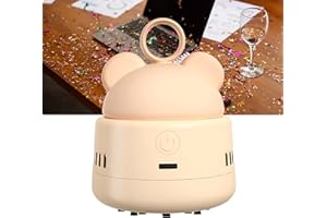 WYFCR Mini Aspirateur de Table avec USB Rechargeable, Aspirateur de Bureau Rotatif à, Les miettes,Aspirateur à sans Fil de Bureau d'Aspiration pour Table Bureau Coussin Voiture Clavier