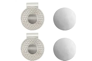 Ashton and Finch 2-Pack Magnetic Golf Ball Marker & Hat Clip - Essential Golfing Accessories for Men
