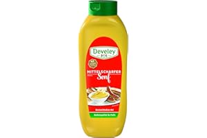 ‎DEVELEY DEVELEY Medium Hot Mustard Pack of 4 x 875 ml