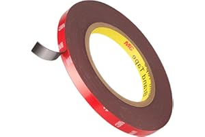 Emitever Double Sided Tape Heavy Duty Mounting Tape - 32 Ft x 0.4 Inch, Strong Adhesive Double Sided Foam Tape For Outdoor Indoor Home Office Decor and LED Strip Lights