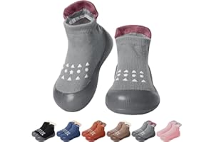 EDOTON Baby Sock Shoes Infant First Walking Shoes Non Slip Rubber Sole Sneakers Outdoor Shoes for Toddlers Baby Boys Girls
