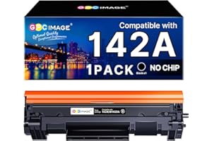 GPC Image 142A Toner Compatible pour HP 142A 142X W1420A W1420X Toner pour LaserJet MFP M140w M140 M139w M110 M110w (Noir, 1-Pack, sans Puce)