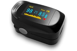 BEHLER INSTRUMENTS Saturimetro da Dito Professionale Behler C101A2 – Misuratore Ossigeno SpO2 e Frequenza Cardiaca – Display OLED a Colori 4 Direzioni – Allarme SpO2 Regolabile – Leggero 80 g con 2 Batterie AAA Incluse