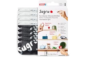 Tesa Sugru Klej Formowalny, Czarny/Biały, 8 x 3,5 g