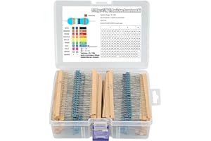 OUYANG Widerstand Sortiment 156 Werte 3120 StüCk WiderstäNde 1 Ohm - 10M Ohm 1/4W Carbon Film Widerstand Kit