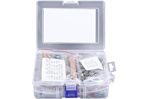 Spacnana 1500 szt. Części Elektroniczne Rezystory Kondensatory Diody LED Zestaw Asortymentowy Komponentów Elektronicznych do zastosowań Elektronicznych, SPACNANAS0WUZ1MVIF