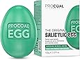 Salicylic Egg Facial Cleansing Soap 100g by Procoal - Salicylic Acid Cleanser For Combination, Oily, Blemish Prone Complexion, Vegan & Cruelty-free
