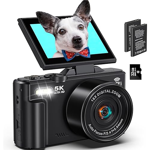 Digital Cameras for photography 5k - 72MP Vlogging Camera for youtube WiFi - UHD Autofocus vlog 3\