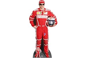Star Cutouts Ltd CS665 Kimi Räikkönen, Cardboard, Multi-Colour, 174 x 85 x 174 cm
