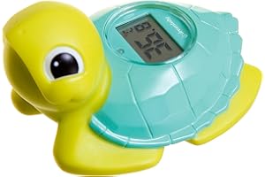 Dreambaby Room & Bath Thermometer - BPA Free - Accurate Temperature Gauge (Turtle)