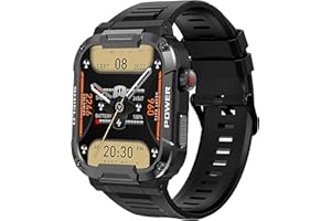 FINDTIME Smartwatch Militär Herren Uhr mit Telefonfunktion,Gesundheitsuhr mit Blutdruckmessung Outdoor Sportuhr Tactical Watch Sportuhren Schrittzähler Fitnessuhr Smartwatches IP68 Wasserdicht Armbanduhr Uhren