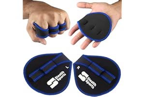 Stealth Sports Weight lifting Gym Grip Pads Non-Slip 3 Finger Loop Neoprene Pull Up Bar Pads Substitute of Workout Gloves Prevents Callus Tears–Calisthenics Fitness Weightlifting Grip Gloves