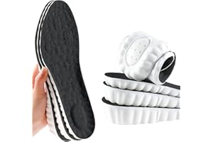 CASHLANDER Height Increase Insoles Soft Memory Foam Shoe Insoles for Men and Women,Comfort Heel Lift Insoles,Breathable,Shock Absorption,Heel Cushion (Black 2.5CM, 7-9.5UK)