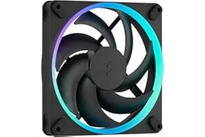 Fractal Design Momentum 14 RGB-Silent PC Case Fan-140 mm -ARGB Gen2-20 LEDs -Liquid Crystal Polymer LCP blades - FDB Fluid Dynamic Bearing - Cooling Performance-Powerful Airflow-Quiet Operation-Black