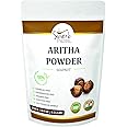 Spierb Aritha Powder 250 gm – 100% Natural Reetha Soap Nut (Sapindus Mukorossi) Ayurvedic Powder for Smooth Silky Hair – Ritha for DIY Shampoo and Conditioner - Pure Areetha from India