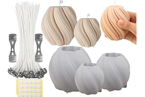 DARKYOUN 3stk Kerzen Gießform,Kerzenform Silikon Kerzen Selber Machen set Silikonform,Gießformen Kerzen Formen für Kerzenherstellung,Handgefertigte