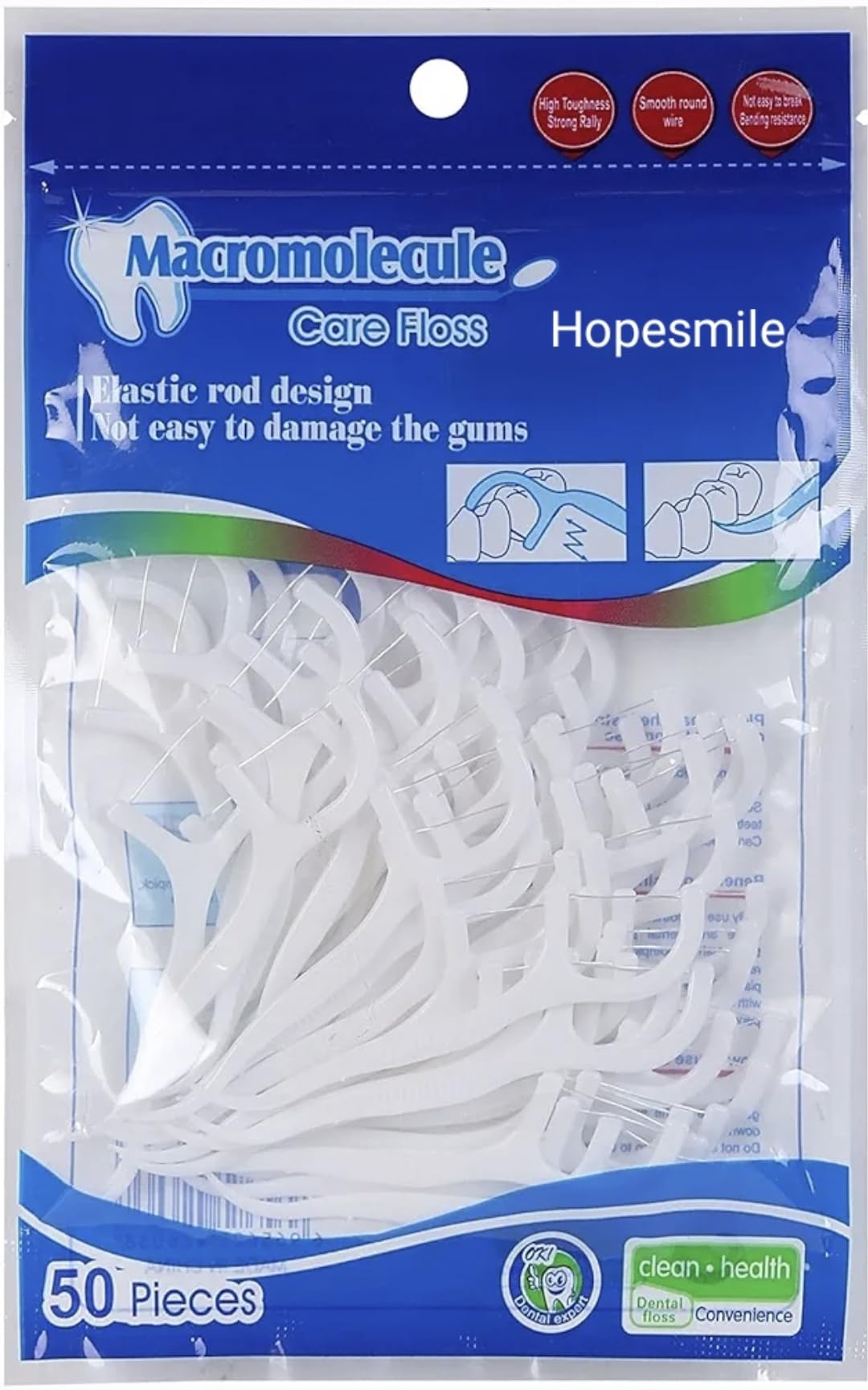 Hopesmile 3 in 1 Tooth Cleaning Dental Floss Toothpick Suparb Set for Clean Teeth Suparb Fresh Breath and Healthy Gums Suparb