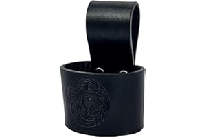 Hulara Hammerhalter aus Vollnarbenleder, Hammerhalter für Werkzeuggürtel, Werkzeugkoffer, Hammerholster, Streitaxt, Beilscheide, Wikingeraxt, kleiner Hammer, Leder, Werkzeugholster