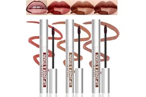 ‎LUCKNEST 3PCS Peel Off Lip Liner Stain, Lip Stain Peel Off Matte Brown Lip Liner, Langanhaltender Abziehbarer Lippenfleck, Lip Liner Tattoo Highly Pigmented Lip Tint Stain