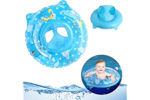 Aohcae Baby Schwimmring, Schwimmhilfe Baby 0-12 Monate Schwimmsitz Baby mit Cartoon-Print, Baby Float für Jungen und Mädchen