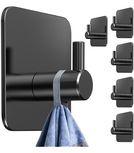 Set 2 Ganci Portasciugamani Con Adesivo - Supporto Muro Per Bagno E Cucina Senza Forare - Foto 13