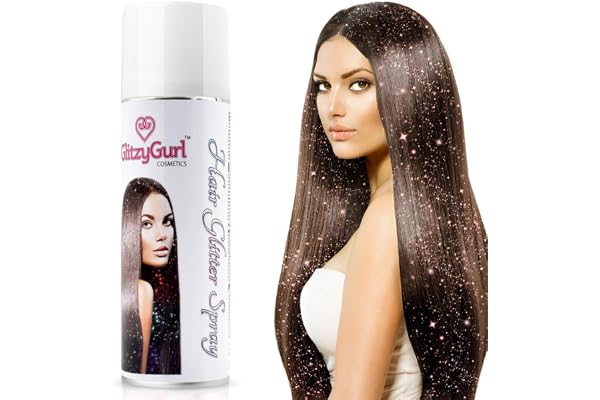 spray paillettes cheveux 125ml single (Champagne Pink)