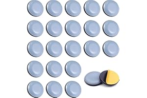 KERUTO 30pcs Round Furniture Sliders, Appliance Sliders, Self-Adhesive Furniture Sliders Floor Protector Pads, Ideal for Carpets, Hardwood Floors, Heavy-duty Furniture and Household Appliances