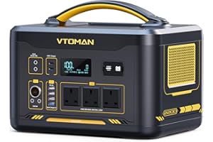 VTOMAN Jump 2200 Portable Power Station 2200W(Peak 4400W) - 1548Wh LiFePO4 Solar Power Generator 2200W Constant-Power Battery Powered Generator, Dual PD 100W Type-C, Capacity Expandable to 3096Wh