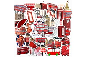 TARIFA UNITED Londres autocollants bus rouge London autocollants Voyage autocollant vsco pour valises cahiers mac ordinateur portable autocollants drapeaux Royaume-Uni Angleterre Angleterre réseau bus