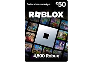 Carte Cadeau Roblox - 4,500 Robux (article virtuel exclusif inclus] (Code digital pour ordinateur, téléphone, tablette, Xbox One, Xbox Series X|S, Oculus Rift et HTC Vive)