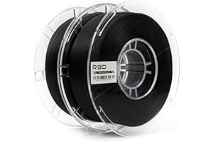 R3D Filamento per stampante 3D ad alta velocità, 1,75 mm, 2kg, per stampa ad alta velocità da 30-600 mm/s, precisione dimensionale +/- 0,02 mm, bobina di plastica, compatibile AMS (Nero Opaco)