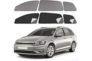 XCBYT Parasol Coche Lateral para VW Golf 7 Variant 2013-2020, Ventanas Magnetico Coche Pantalla de Privacidad Oscurecedor, Protector Solar Coche Transpirable, Camping