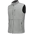 33,000ft Mens Softshell Gilet Activewear Vests Windproof Fleece Lined Outerwear Zipped Pockets Sleeveless Softshell Jacket for Leisure, Golf, Travelling