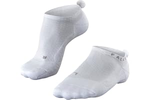 FALKE GO2 Pompom W IN coton anti-ampoule 1 paire, Chaussettes de golf Femme, Blanc (White 2000), 39-40