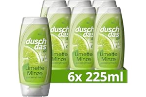 ‎DUSCHDAS Duschdas Duschgel Limette Minze Duschbad mit Fresh-Energy-Duftformel sorgt fr einen erfrischenden Start in den Tag 6 x 225 ml