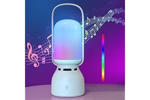 AUYLE LED Touch Bedside Night Light for Kids,Portable Bluethooth Speaker, 7 Modes Dimmable Warm White & RGB Color Changing,Room Decor Nightstand Lamp Gift for Teenage/Girls/Boys Birthday Christmas