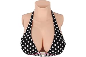 CROSSDRESSME Fake Boobs, Breast Enlargement, Bra Inserts, False Breasts, Fake Breasts, Silicone Breast Plate Soft Breast Forms for Crossdressers, Fake Tits, Boobs for Men, Transgender MTF Drag Queen - C-G CUP