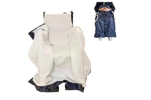 FONAKEI Wasserdichte Rollstuhldecke XXL, fleecegefütterte Wärmedecke für Rollstühle, hält die Beine warm, passend für Sitze mit einer Breite von maximal 56 cm (Vakuumverpackung)