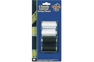 KODAA Sewing Thread Black and White 4pk