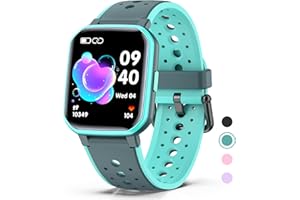 DIGEEHOT Reloj Inteligente con Juegos, Impermeable IP68 20 Modos Deportivos, Pulsera Actividad Inteligente con Pulsómetro, Contador de Calorias, Monitor de Sueño, Regalo para Niños
