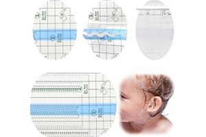 PACUM Adesivi per Orecchie Impermeabili per Bambini 100 Pezzi Copriorecchie Trasparenti UltraSottili Cerotti Impermeabili per le Orecchie Adesivo Orecchie Impermeabile，Adatto per il nuoto, la doccia