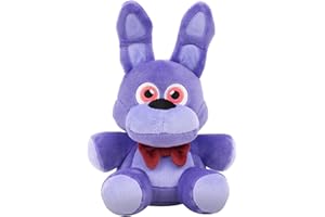 JAZWARES Five Nights At Freddy's Classic Bonnie Plush - 8-Inch Stuffie with Soft Material and Glow-In-The-Dark Eyes