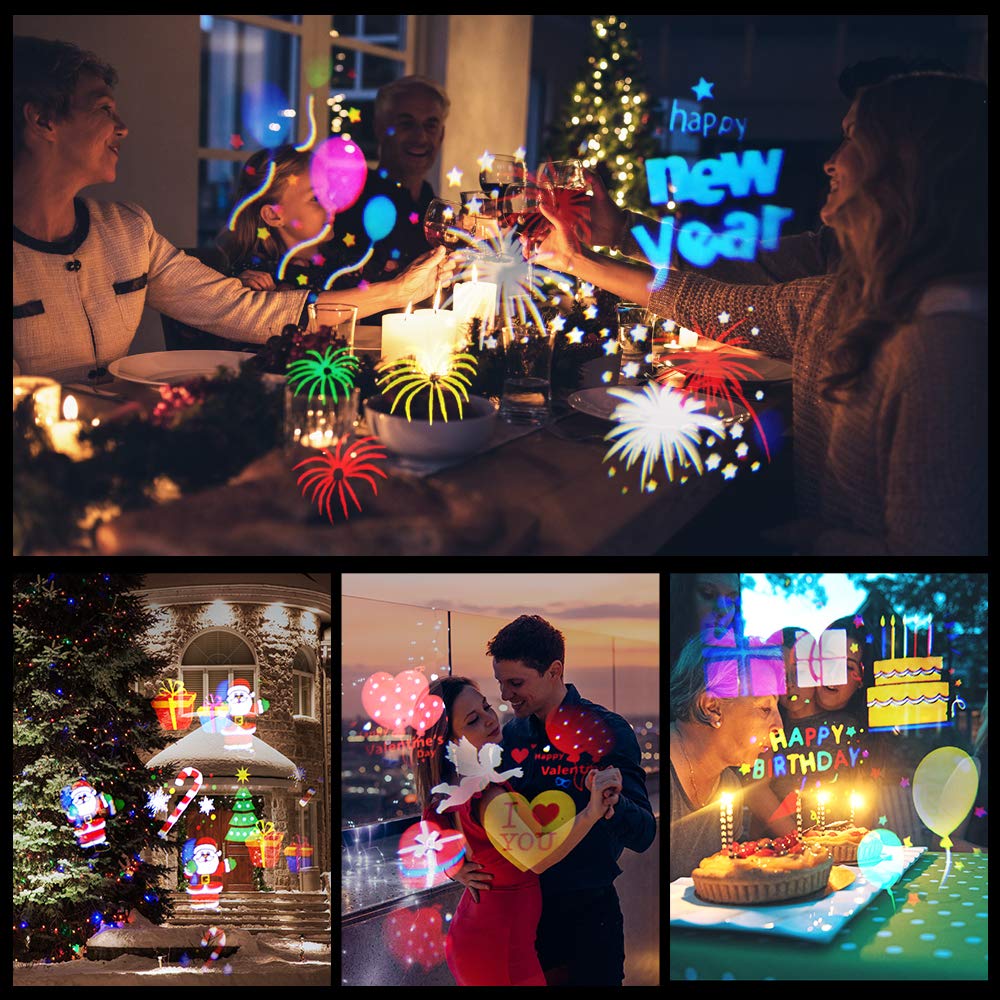 Mini Proiettore Luci Natalizie.Proiettore Luci Natale Esterno Innoolight Proiettore Natale Con 17 Diapositive A Tema Colorato Ip65 Impermeabile Spesavip