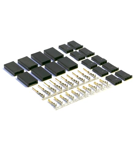 Mr. Stecker Lot 20 Connecteurs JST BEC Mâle/Femelle – 2 Broches – Nylon Haute Température – Pour Lipo LED RC