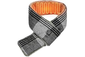 LANMOU Heated Scarf for Women Men, USB Rechargeable Heated Scarf with Power Bank 6600 mAh, Fast Heating Heated, Warm and Comfortable, Soft Feel