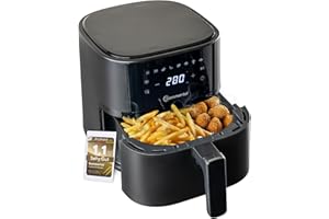 ‎SOMMERTAL Sommertal HF400 – Kompakter Airfryer Heißluftfritteuse 4L, XXL Power mit 1500W, Digital & Spülmaschinenfest, 8 Programme, BPA-frei, Air Fryer klein für 1–4 Personen
