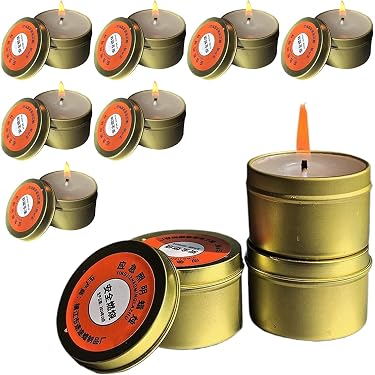 Bougies De Survie Longue Durée - 15-25h D'Éclairage Anti-Vent Sans Fumée | Pour Camping, Randonnée Et Urgence à La Maison